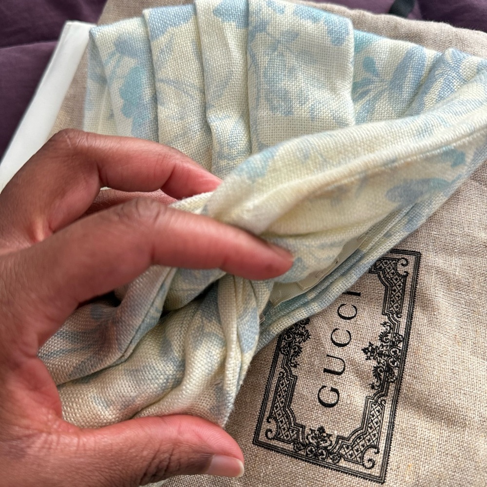 Gucci head wrap. Sky blue - Picture 10 of 16